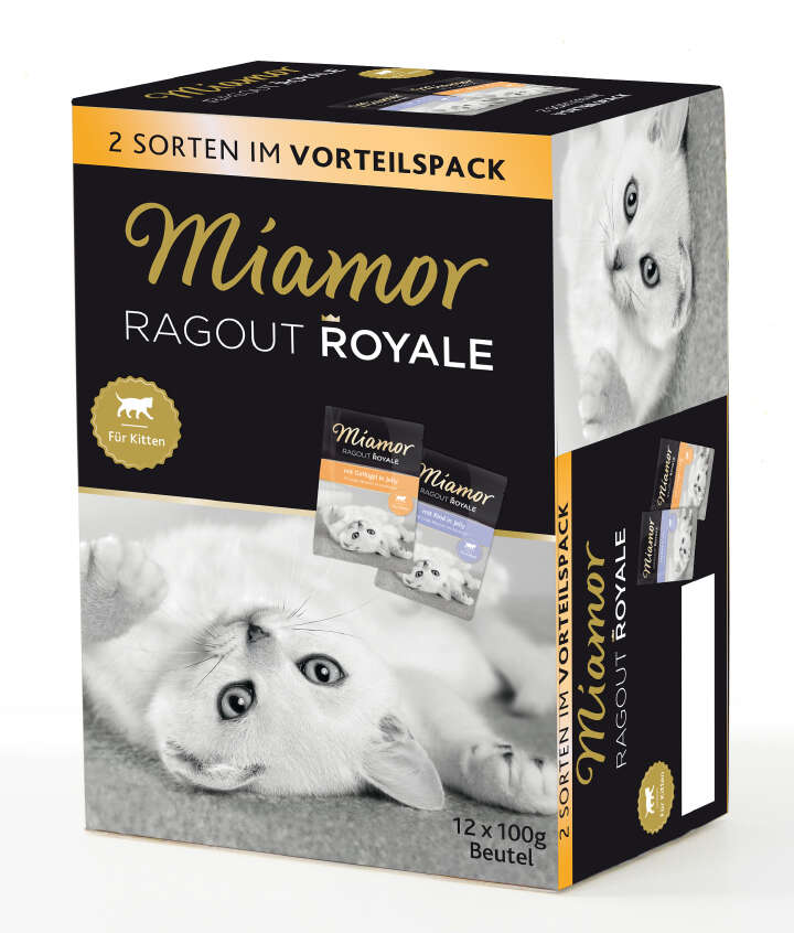 Miamor Katzen-Nassfutter Ragout Royale in Jelly Kitten Multibox